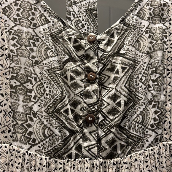 Free People Lindsay Rose Babydoll Tunic Dress Bohemian Size Large - Picture 4 of 8